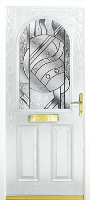 Dovenby Zinc Abstract Composite Door